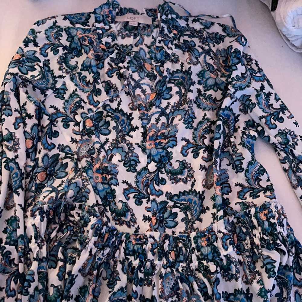 Paisley blouse, LOFT size XS